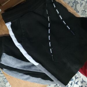 Reebok Black and Gray Women's Joggers